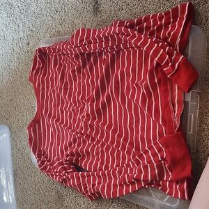 Jammies For Your Families  Pajama Set,Red & White Stripes